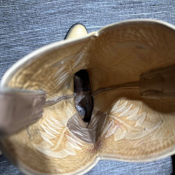 Justin Boots L 4676 Women’s 7.5 B Cream Yellow - Picture 16 of 16